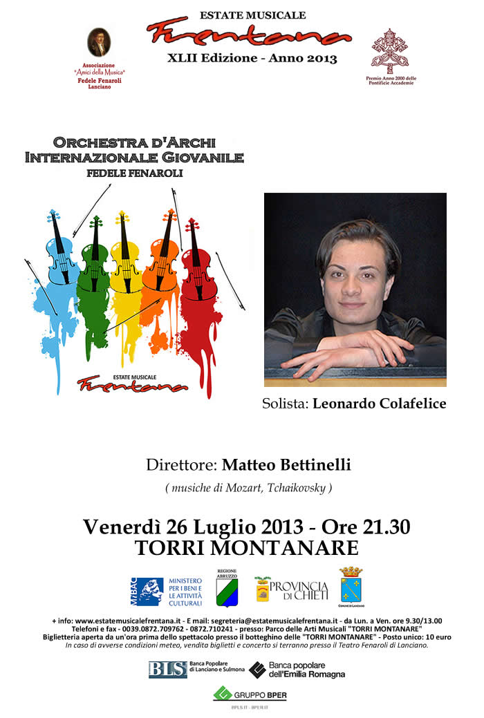 web Manifesto Orchestra d'Archi Fenaroli