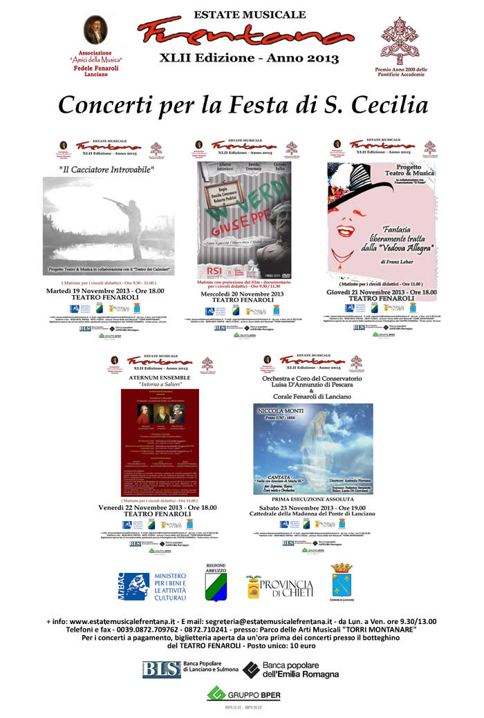 WEB Manifesto GENERALE CONCERTI DI  S. CECILIA