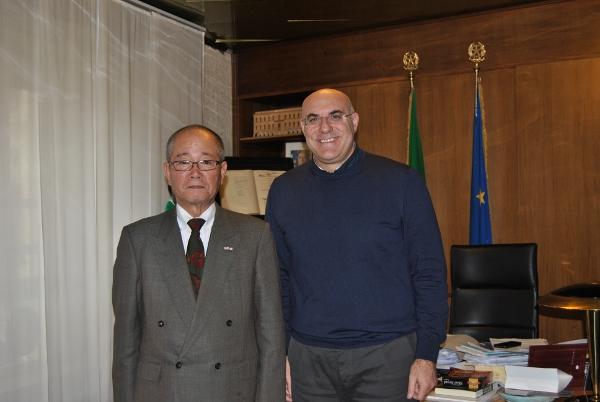 Il Sindaco Di Primio con il Vice Sindaco Seiichi Takada