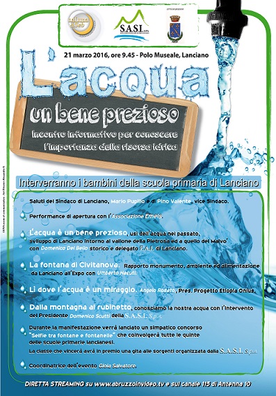 locandina convegno acqua
