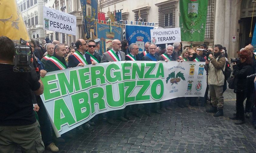 Emergenza abruzzo a Roma