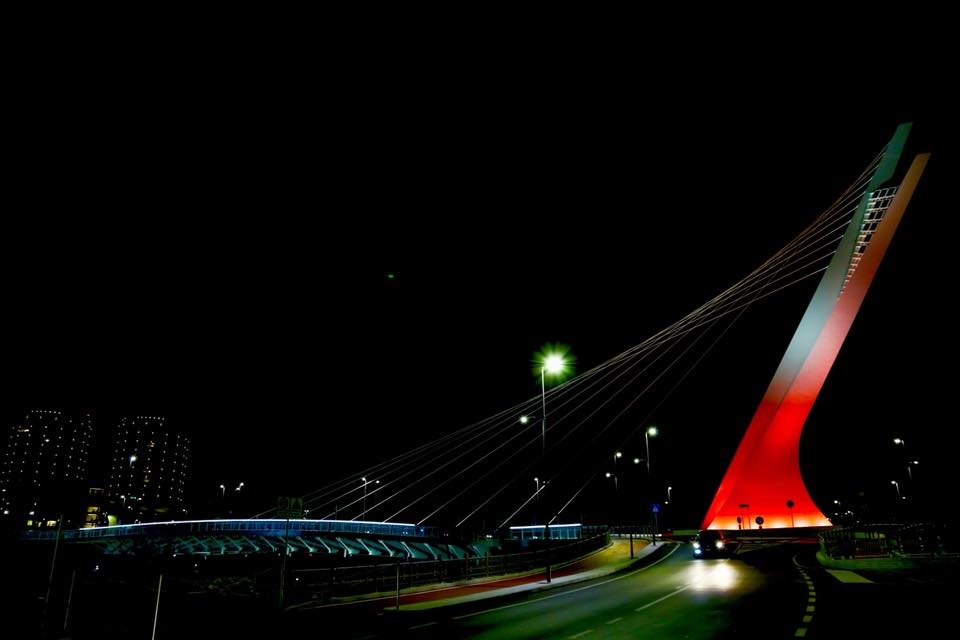 ponte flaiano in rosso