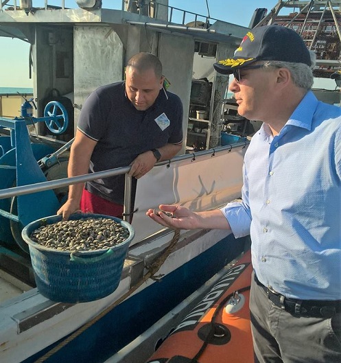 Dino Pepe con guardia costiera