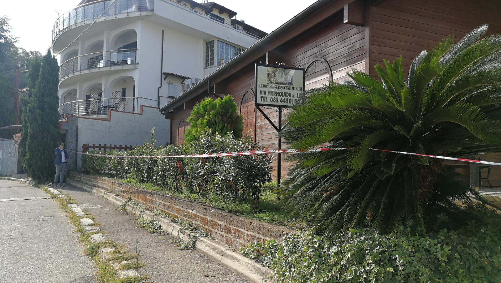 Montesilvano incendio chiesa