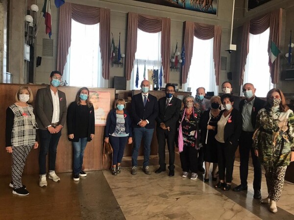 Foto di gruppo con sindaco Masci1