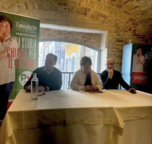 conferenza Chiara Zappalorto con Iacobitti e sindaco Ferrara