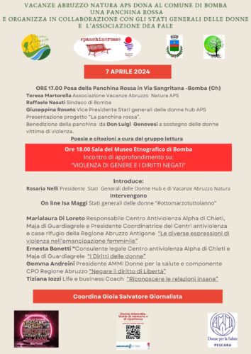 Locandina evento del 7 Aprile 20241