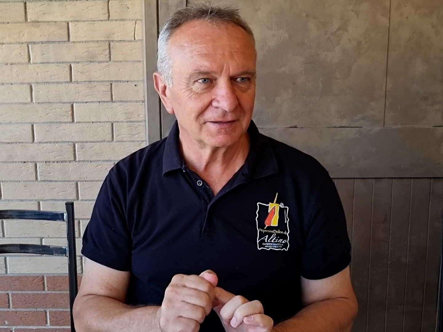 Mario Nicola D'Alonzo presidente Associazione del peperone dolce di Altino