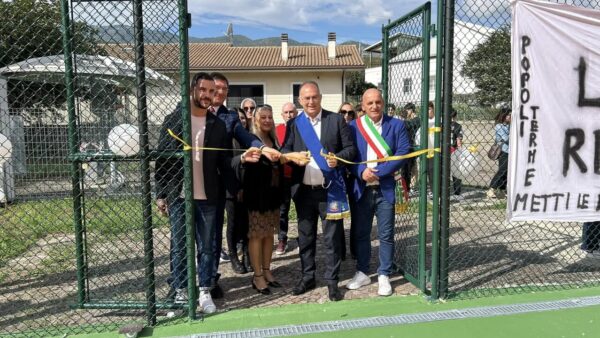 inaugurazione campetto sportivo popoli