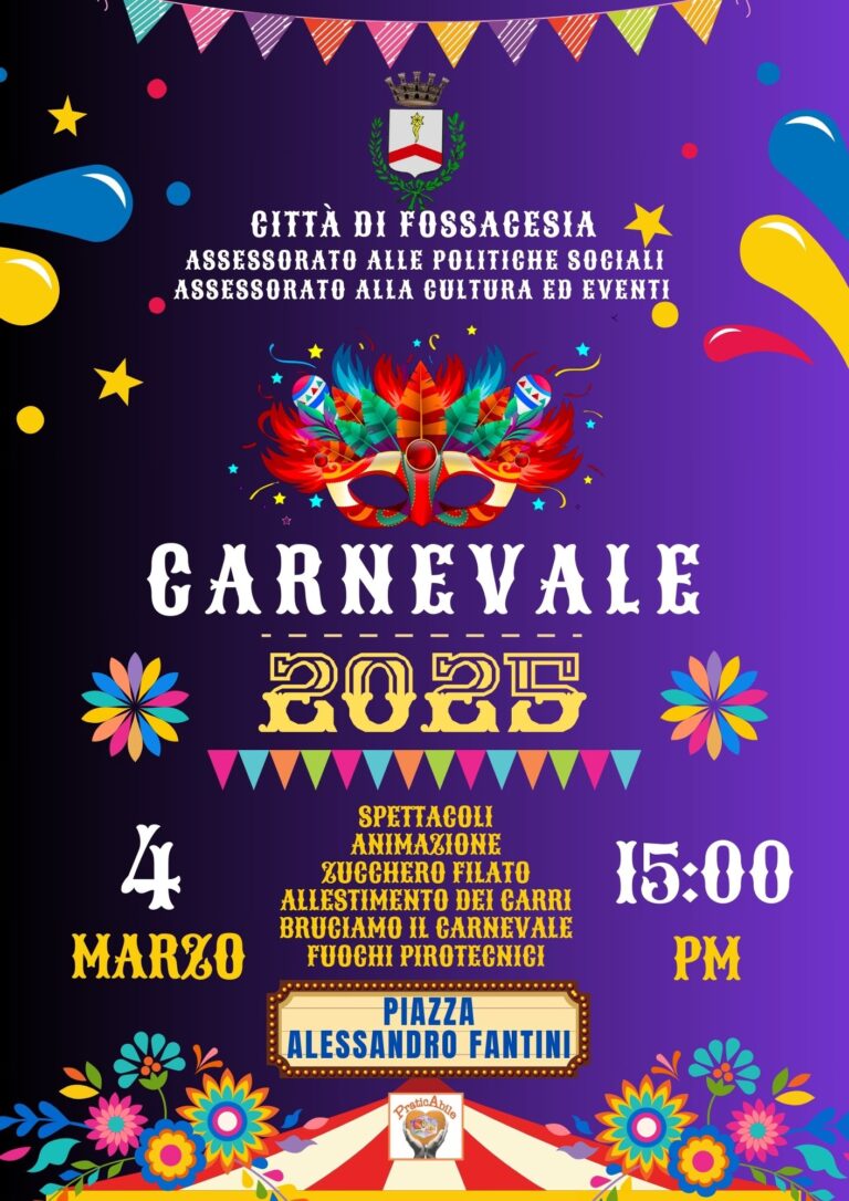 locandina carnevale fossacesia
