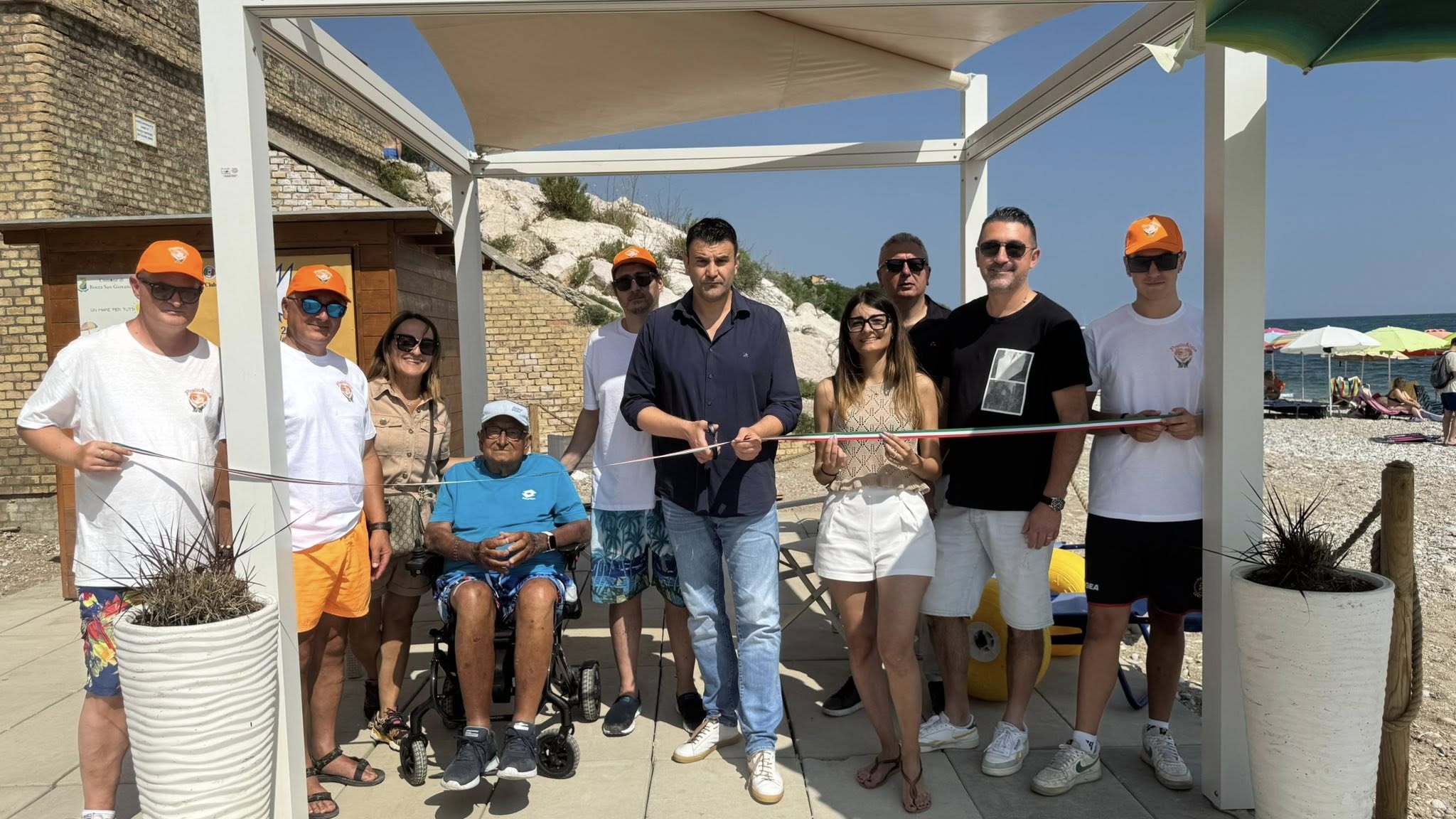 Inaugurazione spiaggia accessibile Rocca Sn Giovanni