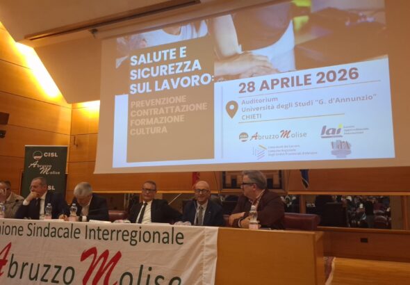 Chieti convegno cisl sicurezza sul lavoro