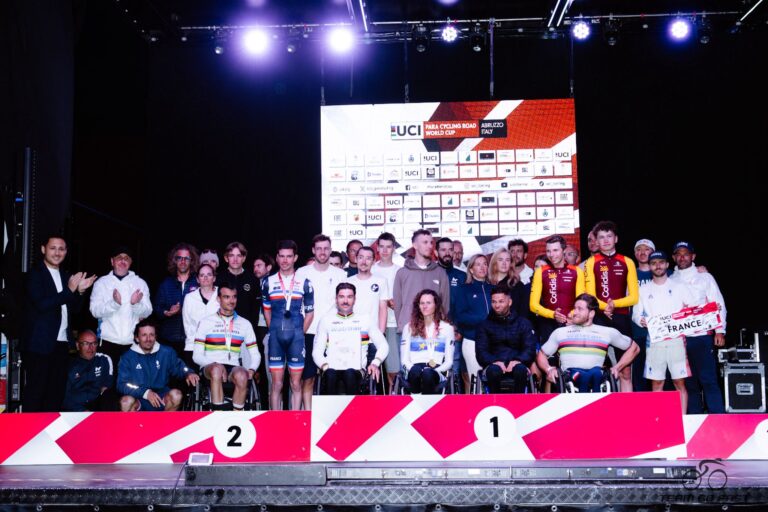 CDM Paraciclismo Montesilvano 2026 premiazione Francia con dedica Alex Zanardi
