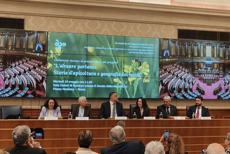 Foto conferenza stampa in Senato_Presentazione Alveare Parlante