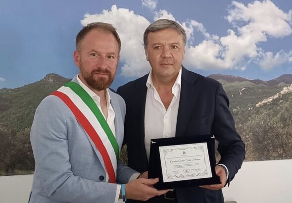 Questore Solimene cittadino onorario Farindola