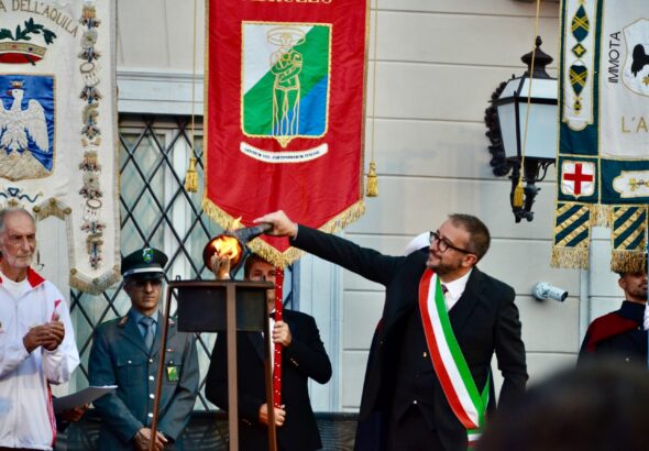Pierluigi Biondi accende il tripode