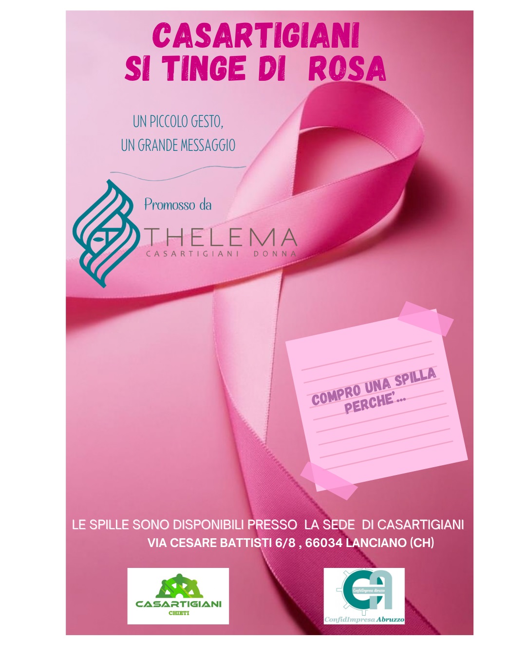 Casartigiani si tinge di rosa
