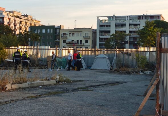 Pescara accampamento abusivo